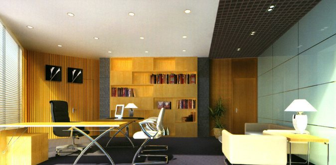 上海辦公室裝修設計:明裝筒燈的必要性探討