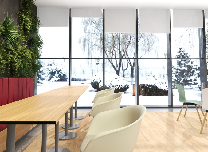 辦公室裝修設(shè)計(jì):米色桌子,顏值與實(shí)用并存!