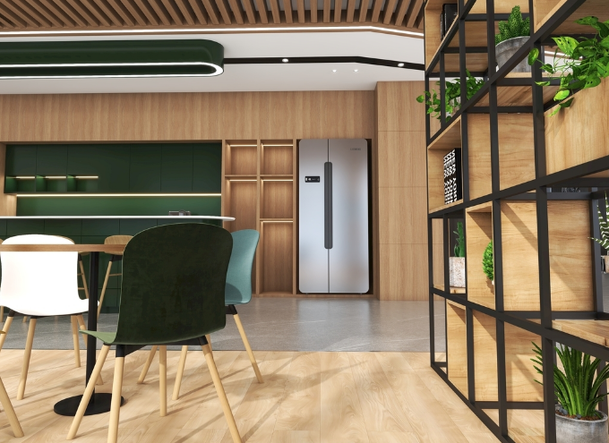 藍色柜子成辦公室裝修設計新寵,打造專業又清新的工作空間!