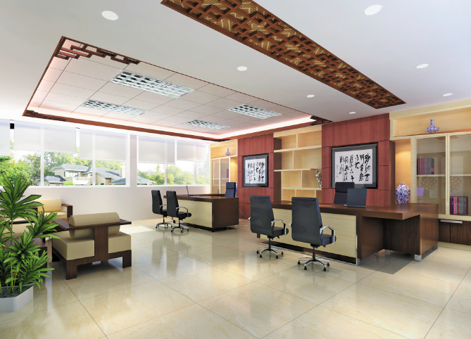 科技智潮引領(lǐng)未來：上海辦公室裝修設(shè)計，大中班臺擺放新解